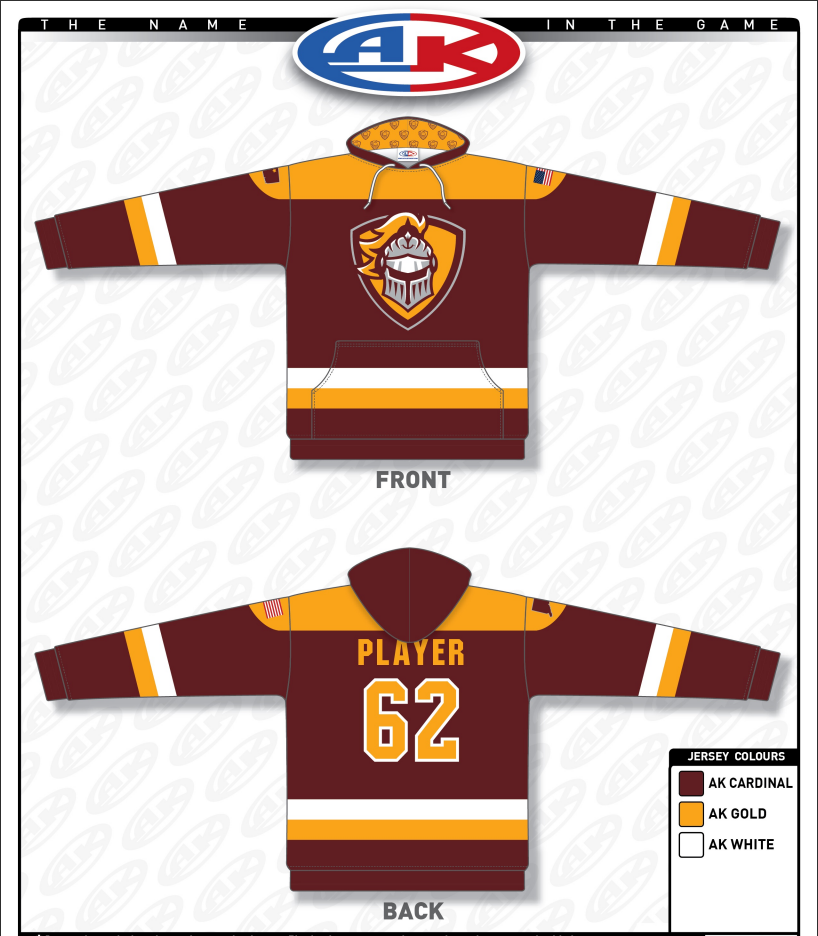 Jersey Hoodie (Sublimated) - Athletic Knit